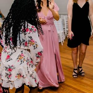 Girly Blush Pink Azazie Gown